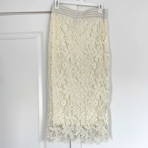 Lace Pencil Skirt